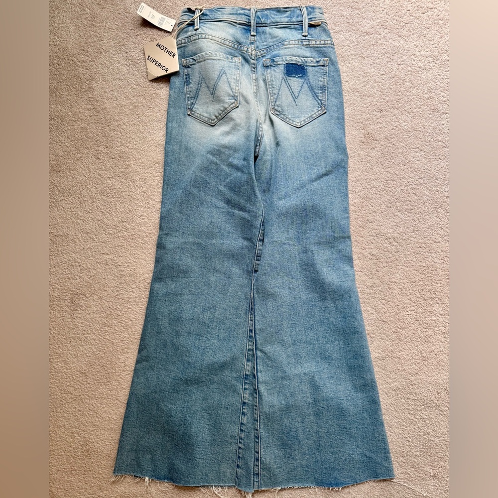 MOTHER The Hustler Roller Frayed Jeans I Confess PETITE Size 25 NWT - Picture 6 of 10
